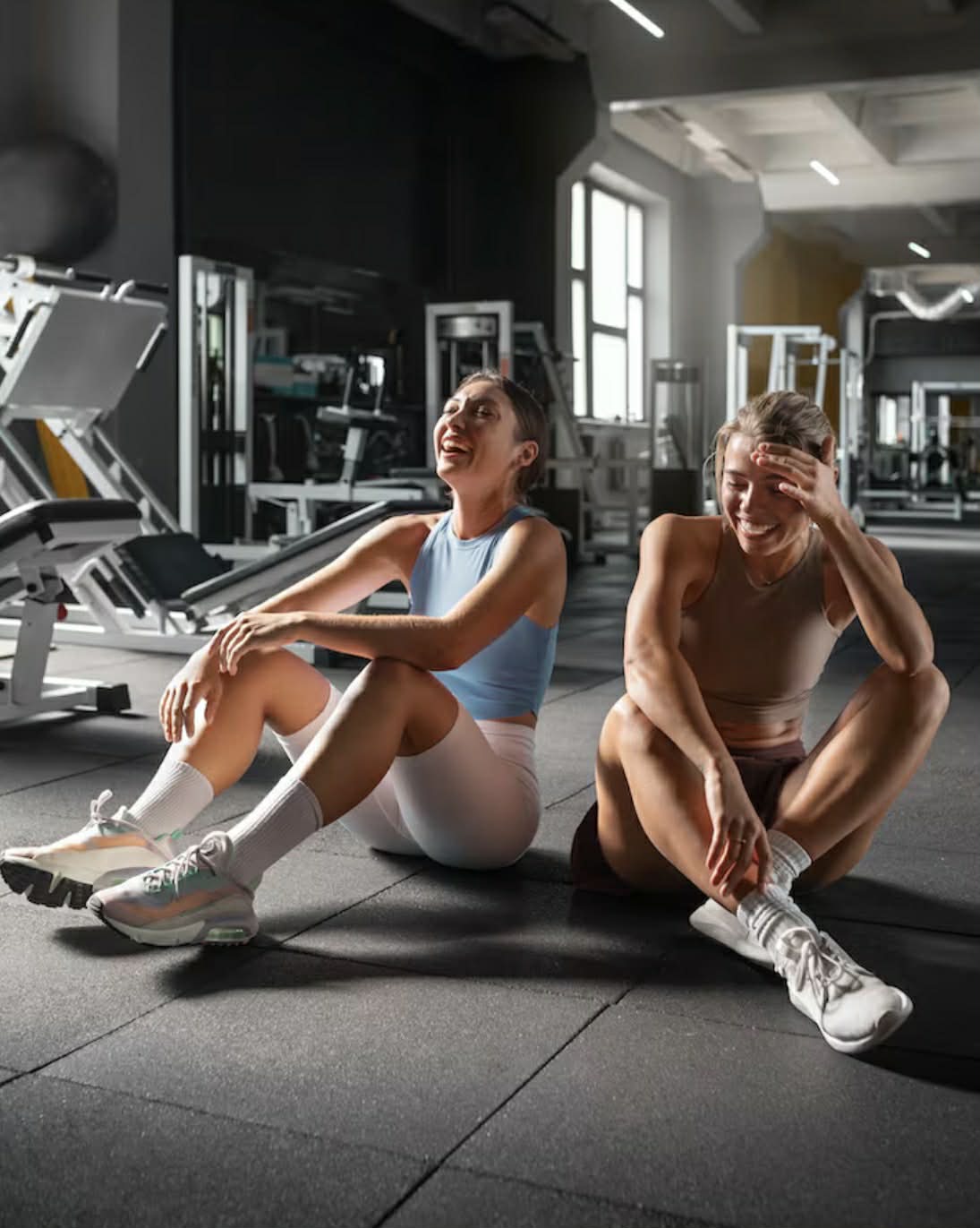 Fitness class participant